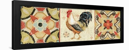 Bohemian Rooster Panel I-Daphne Brissonnet-Framed Art Print