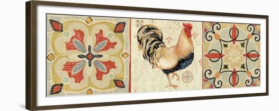 Bohemian Rooster Panel II-Daphne Brissonnet-Framed Premium Giclee Print