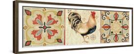 Bohemian Rooster Panel II-Daphne Brissonnet-Framed Premium Giclee Print