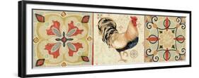 Bohemian Rooster Panel II-Daphne Brissonnet-Framed Premium Giclee Print