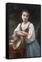 Bohemienne au Tambour de Basque, 1867-William Adolphe Bouguereau-Framed Stretched Canvas