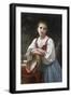 Bohemienne au Tambour de Basque, 1867-William Adolphe Bouguereau-Framed Premium Giclee Print