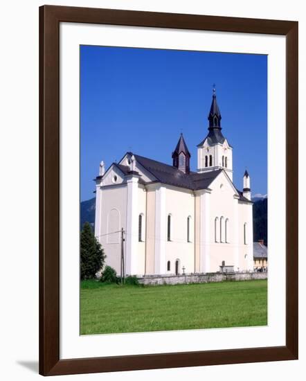 Bohinjska Bistrica Church, Bohinj, Slovenia, Europe-Rolf Richardson-Framed Photographic Print