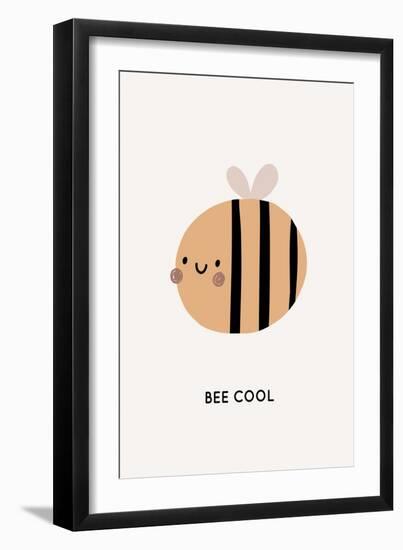 Boho Bee Cool-Barkova Nadya-Framed Art Print