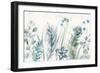 Boho Garden I No Butterflies Blue-Dina June-Framed Art Print