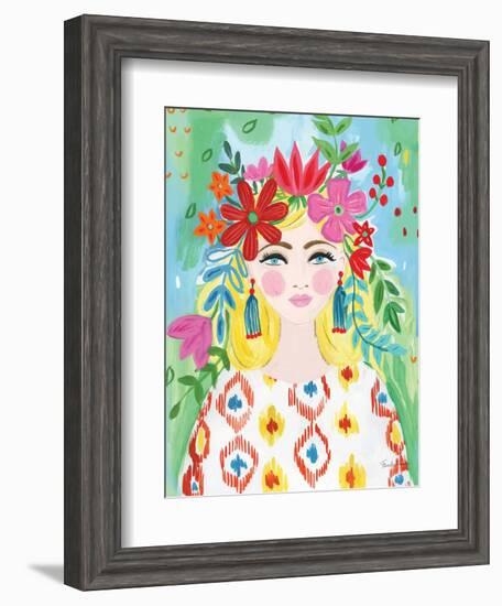 Boho Girl I-Farida Zaman-Framed Art Print