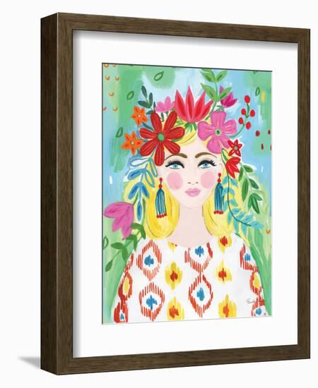 Boho Girl I-Farida Zaman-Framed Art Print