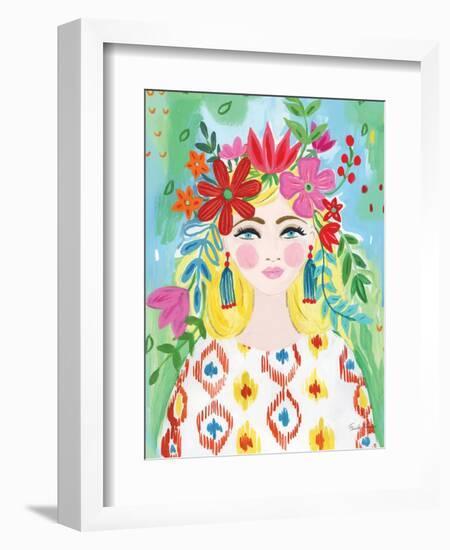 Boho Girl I-Farida Zaman-Framed Art Print