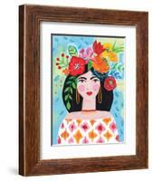 Boho Girl II-Farida Zaman-Framed Art Print