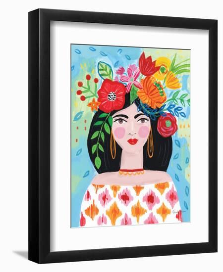 Boho Girl II-Farida Zaman-Framed Art Print