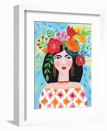 Boho Girl II-Farida Zaman-Framed Art Print