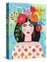 Boho Girl II-Farida Zaman-Stretched Canvas