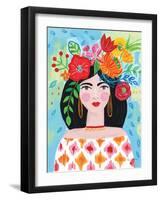 Boho Girl II-Farida Zaman-Framed Art Print