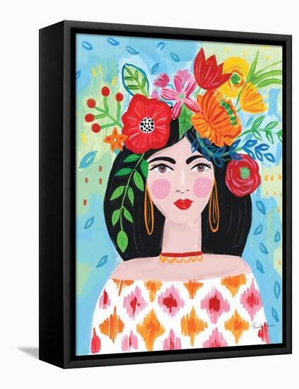 Boho Girl II-Farida Zaman-Framed Stretched Canvas