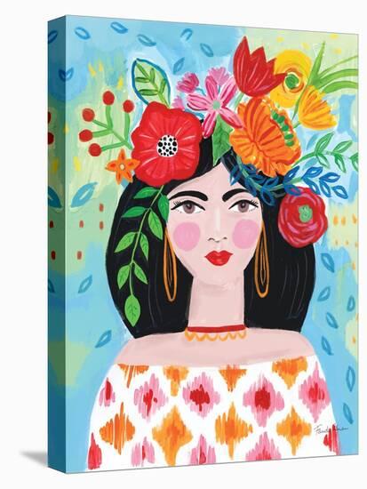 Boho Girl II-Farida Zaman-Stretched Canvas