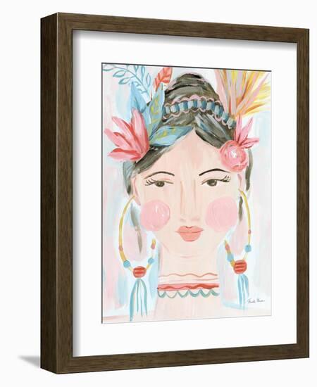 Boho Lady II-Farida Zaman-Framed Art Print