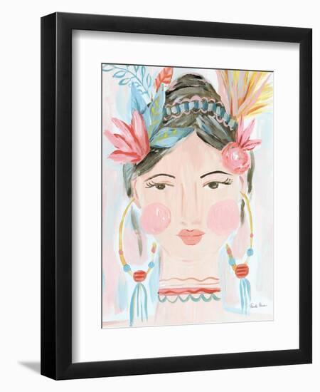 Boho Lady II-Farida Zaman-Framed Art Print