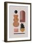 Boho Living - Vase-Dana Shek-Framed Giclee Print