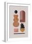 Boho Living - Vase-Dana Shek-Framed Giclee Print