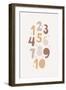 Boho Numbers-Barkova Nadya-Framed Art Print