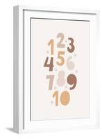 Boho Numbers-Barkova Nadya-Framed Art Print