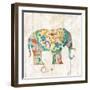 Boho Paisley Elephant I-Danhui Nai-Framed Art Print