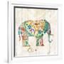 Boho Paisley Elephant I-Danhui Nai-Framed Art Print