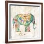 Boho Paisley Elephant I-Danhui Nai-Framed Art Print