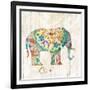 Boho Paisley Elephant I-Danhui Nai-Framed Art Print