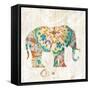 Boho Paisley Elephant I-Danhui Nai-Framed Stretched Canvas