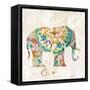 Boho Paisley Elephant I-Danhui Nai-Framed Stretched Canvas