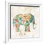 Boho Paisley Elephant I-Danhui Nai-Framed Art Print