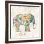 Boho Paisley Elephant I-Danhui Nai-Framed Art Print