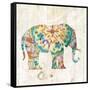 Boho Paisley Elephant I-Danhui Nai-Framed Stretched Canvas