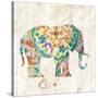 Boho Paisley Elephant I-Danhui Nai-Stretched Canvas