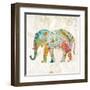 Boho Paisley Elephant II-Danhui Nai-Framed Art Print