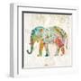 Boho Paisley Elephant II-Danhui Nai-Framed Art Print