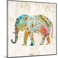 Boho Paisley Elephant II-Danhui Nai-Mounted Art Print