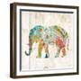 Boho Paisley Elephant II-Danhui Nai-Framed Art Print