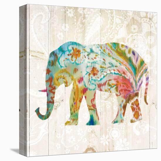 Boho Paisley Elephant II-Danhui Nai-Stretched Canvas