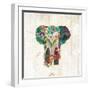 Boho Paisley Elephant III-Danhui Nai-Framed Art Print