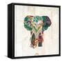 Boho Paisley Elephant III-Danhui Nai-Framed Stretched Canvas