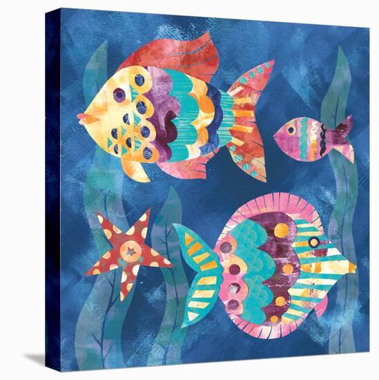 Boho Reef Fish II-Wild Apple Portfolio-Stretched Canvas