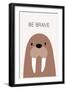 Boho Walrus-Barkova Nadya-Framed Art Print