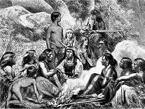 Navajo Indian encampment-Bohuslav Kroupa-Framed Giclee Print