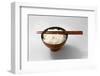 Boiled Basmati Rice in a Red Bowl with Chopsticks-Peter Rees-Framed Photographic Print