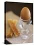 Boiled Egg and Soldiers (Strips of Toast, England)-Jean Cazals-Stretched Canvas
