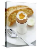 Boiled Egg with Bread-Peter Howard Smith-Stretched Canvas