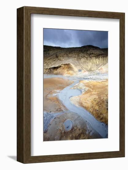 Boiling Mud Pools and Stream at Seltun-Lee Frost-Framed Photographic Print