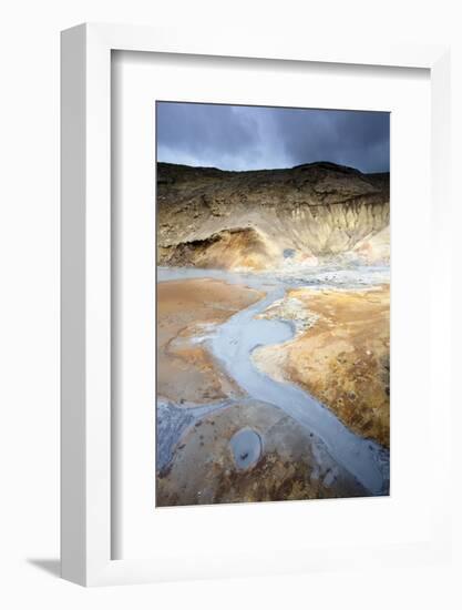 Boiling Mud Pools and Stream at Seltun-Lee Frost-Framed Photographic Print